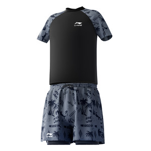 
Li Ning Fat Children's Swimsuit Boys 2026 New Children's Swimsuit Middle-aged Children and Teenagers Split Hot Spring Set