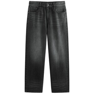 
Peacebird men's jeans 25 new winter style black retro cotton denim trousers with casual wide legs