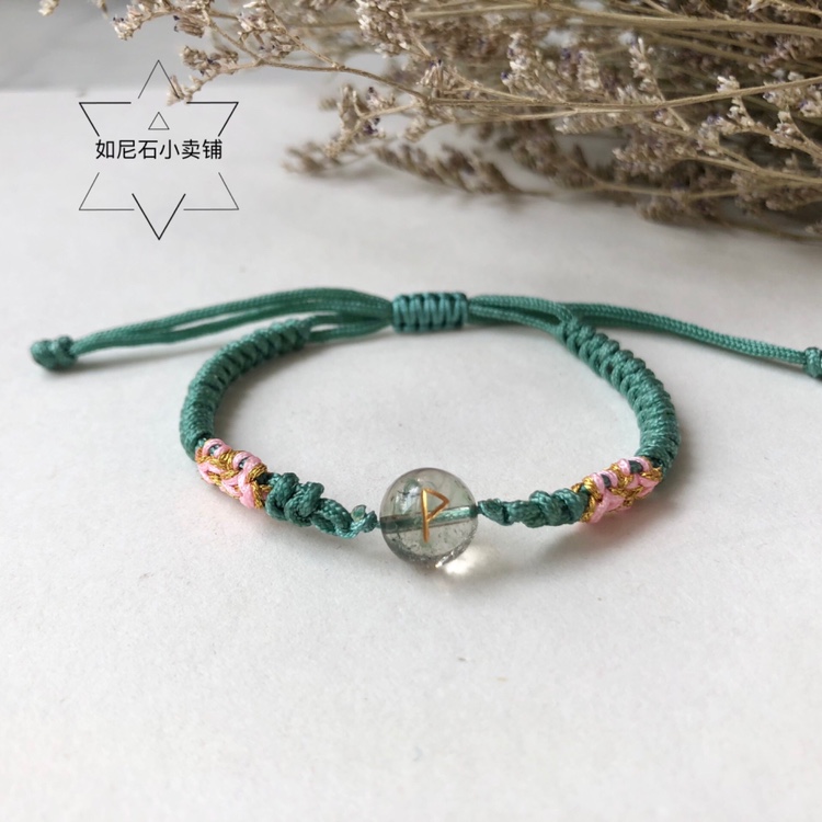 New Green Ghost Weaving Bracelet Hand Rope Women Handmade Free Shipping Bracelet Birthday Gift Free Shipping ()