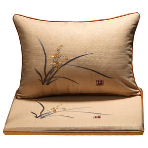 
Chinese Zen Tea Chair Cushion Mahogany Sofa Chair Cushion Solid Wood Furniture Dining Chair Taishi Chair Ring Chair Seat Cushion