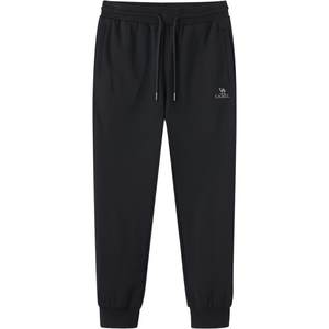 
Camel Men's Pure Cotton Sports Sweatpants Men's 2026 Spring and Summer Black Loose Stretch Leg Casual Long Pants