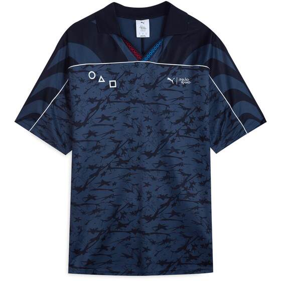 Drama co-branded loose full-print jersey sports short-sleeved Polo shirt men's PUMA official 630707