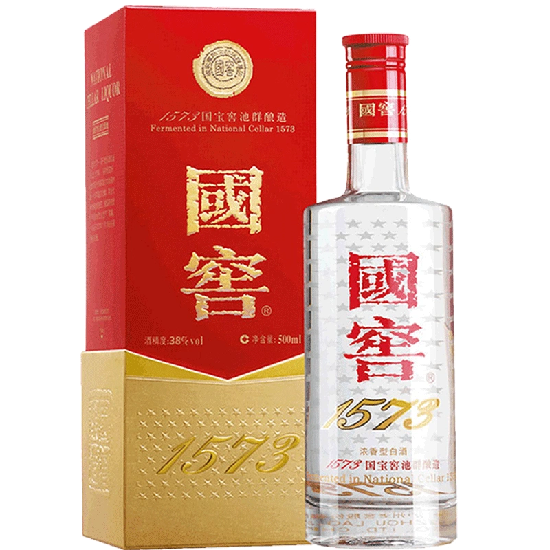 酒厂直营】38度国窖1573酒经典装500ml 商务宴席浓香型白酒-Taobao