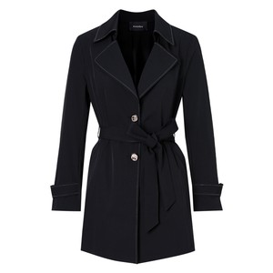 Koradior Kolatire autumn classic temperament versatile windbreaker women's age-reducing mid-length jacket