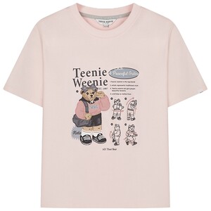 
[Coolness] TeenieWeenie bear women's fashionable, simple, comfortable and casual printed round neck short-sleeved T-shirt