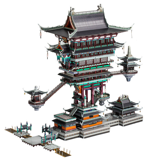 
Art model Luo Xiaohei Zhanji 3D three-dimensional puzzle metal assembly model handmade DIY building block toy infinite cabin