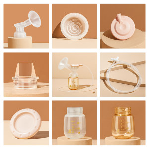 Little White Bear Official Flagship Store Genuine Breast Pump Accessories Collection Duckbill Valve Connecting Tube Horn Cover Bottle Storage