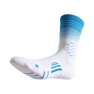 
Sports socks for men and women, fitness sports socks, basketball, badminton, running, American-style practical towel bottom, gradient mid-length tube