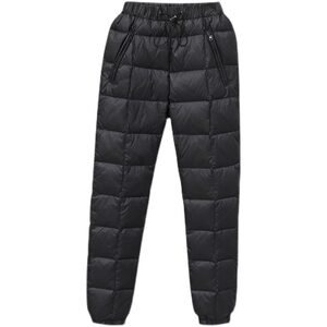 
Down pants for women inside and outside, high-waisted thick white duck down fashionable loose casual slim Northeast large-size warm cotton pants