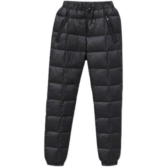 
Down pants for women inside and outside, high-waisted thick white duck down fashionable loose casual slim Northeast large-size warm cotton pants