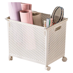 Yoga mat storage basket, sports equipment gap storage rack
