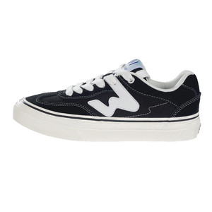 
Stubborn official classic black and white fur canvas W series spliced ​​retro men's and women's national trend of moral training skateboard shoes