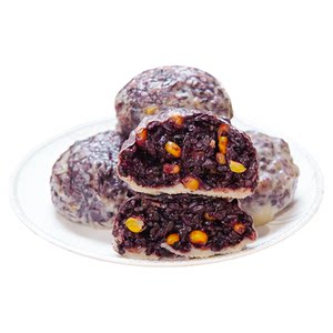 
Shandong reduced fat whole grain sticky bean buns eight treasures whole grains purple rice sticky bean buns healthy light meal replacement light fast food