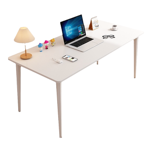 
Solid wood computer desk home desktop desk office desk double study desk writing desk white simple long table