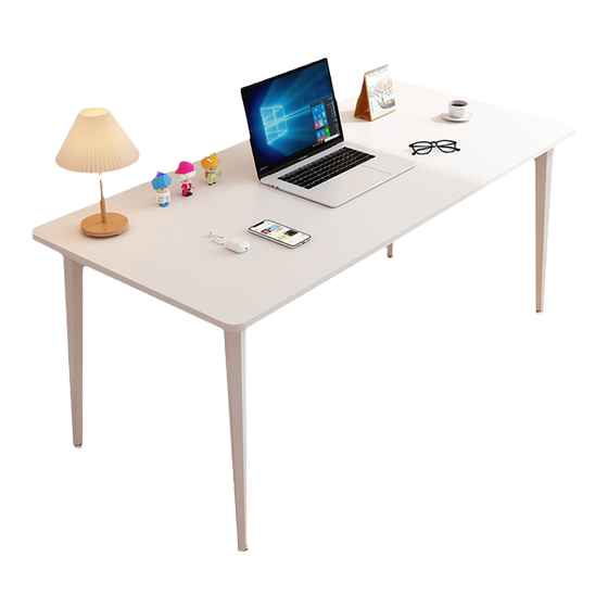 
Solid wood computer desk home desktop desk office desk double study desk writing desk white simple long table