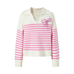 
MOISSAC spring sheep wool 100 pullover bow wool sweater top for women