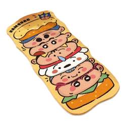 Cartoon crayon Shin-shirt imitation cashmere bedside blanket