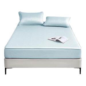 
Luolai Home Textile Summer Mat Double Bed Washable Summer Ice Silk Ice Skin Cool Soft Mat Class A Antibacterial Sheet Mat