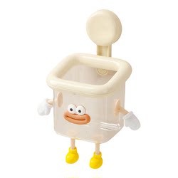 Suction cup discarded face towel storage box