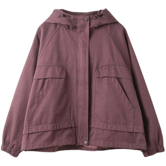 
Peacock Feifei Original Korean version large size meat cover solid color casual thickened velvet temperament windbreaker jacket for women