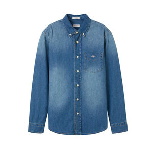 
GANT/GANT autumn new men's pure cotton retro washed distressed three-button collar denim shirt casual jacket