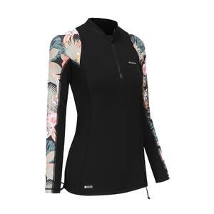 Decathlon split swimsuit female seaside vacation hot spring autumn and winter swimming trousers long -sleeved long -sleeved long -sleeved ladies large size IVL4
