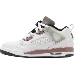 
Jordan Spizike Comfort Low Top Children's Basketball Shoes White/Brown Men and Women's Same Model