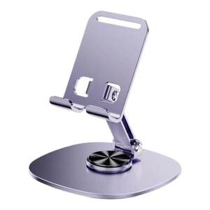 [All Metal Support] 2024 new mobile phone stand desktop lazy flat support frame rotatable foldable mobile phone stand ipad support frame aviation alloy metal 720 rotating and portable