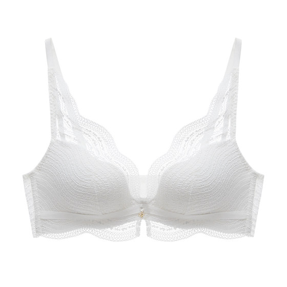
[Same style as Li Yitong] Lan Zhuoli Silver Mountain Spring Wireless Lace Bra Underwear for Women Push Up Small Breasts to Look Bigger