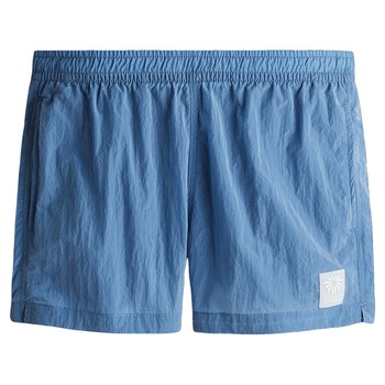 
HM men's swimming trunks 2025 autumn new elastic waist flat corner short fashion sports nylon swimming trunks 1272430