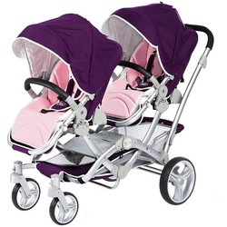 Kidskoalas Twin Stroller Two-way Sit And Lie Down Lightweight Folding Newborn Double Stroller