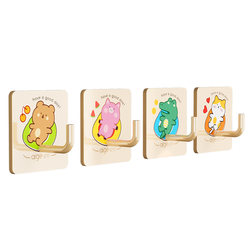 Cartoon hook, strong load-bearing, traceless and no punching required
