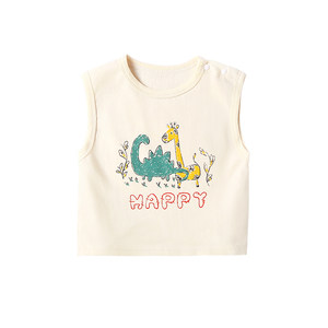 
Vest baby summer cotton baby sleeveless boy top girl summer clothes children wear category A summer clothes