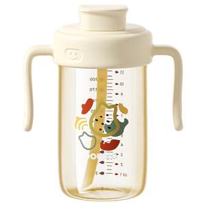 Small potato baby bottle 3 years old and above direct drinking cup PPSU older children baby bottle 2 years old and above drinking straw milk cup