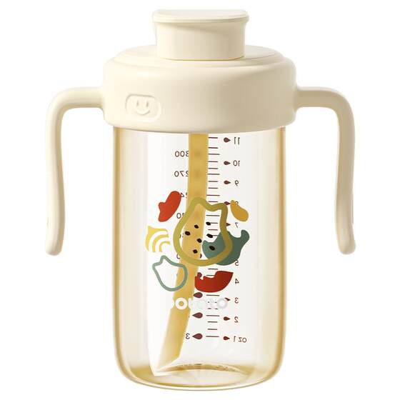 Small potato baby bottle 3 years old and above direct drinking cup PPSU older children baby bottle 2 years old and above drinking straw milk cup