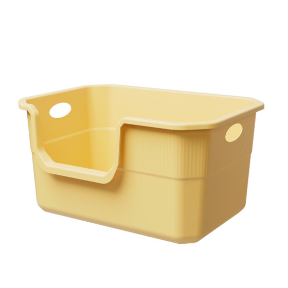 Cat litter box with large size anti-splash cat toilet deodorization giant open cat litter box with large size pet supplies
