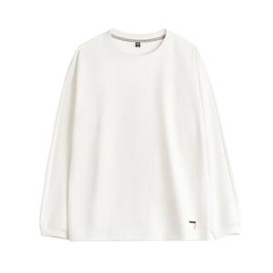 
Madden workwear American 3D pit strip long-sleeved T-shirt white bottoming outer wear thin knitted hooded sweatshirt men's spring