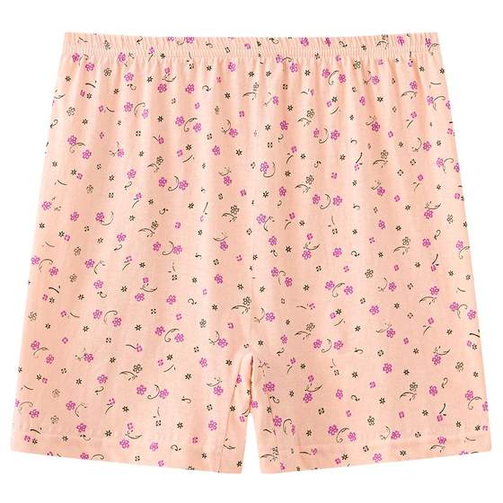 Mom flat -angle pants, cotton cotton high -waist high -waisted mid -elderly large size loose grandma, old man all cotton quadrilateral shorts