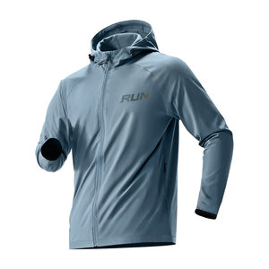 
Sports windbreaker morning running windproof jacket men's waterproof hooded jacket spring and autumn thin running fitness casual wear top