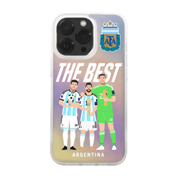 Prodotto Ufficiale Della Nazionale Argentina丨custodia Per Cellulare Laser Per Giocatore Di Cartoni Animati Messi