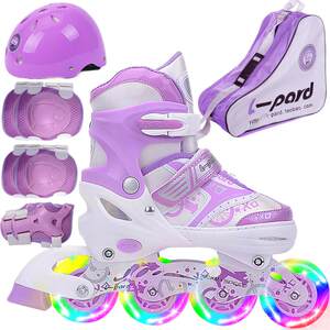 Jaguar 2025 new roller skates for girls, children, men's roller skates full set for beginners to adjustable professional ice skates
