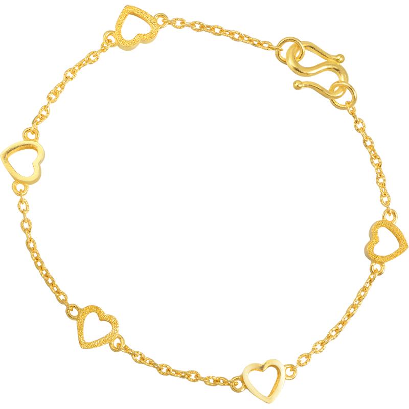 【新品未使用】HYEON heart bracelet / gold 113091100202001-1__73155.