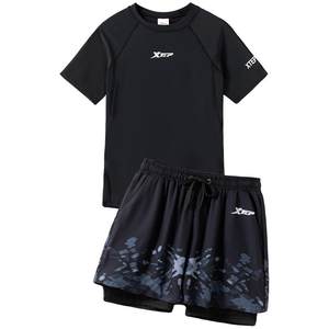 
Xtep men's swimsuit suit for adults 2025 new hot spring anti-embarrassing swimming trunks swimming equipment complete set for men