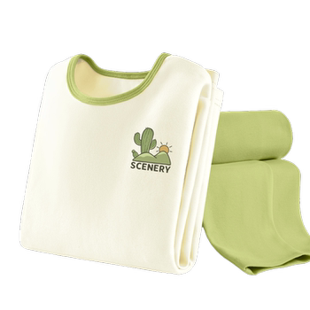 Cotton children's clothing A-class pure cotton pajama set