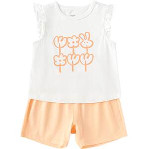 
Balabala baby short-sleeved T-shirt suit for girls 2026 new summer clothes for children, fashionable and cute new style