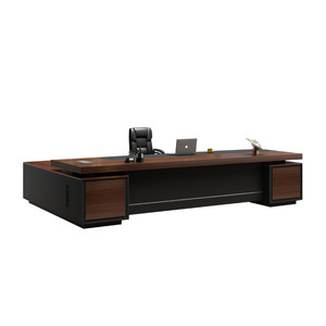 The boss table walnut table desk simple and modern large class president's supervisor desk office
