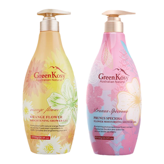 Australia GreenKosy Green Valley Shower Gel Long-lasting Fragrance Moisturizing Home Large Capacity Set 700g