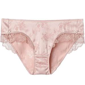 Eve's temptation is beautiful sexy jet lace lace panties ladies large -size medium waist flat corner crotch cotton
