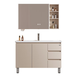 Haier floor-standing bathroom washstand basin cabinet ceramic integrated basin bathroom cabinet combination