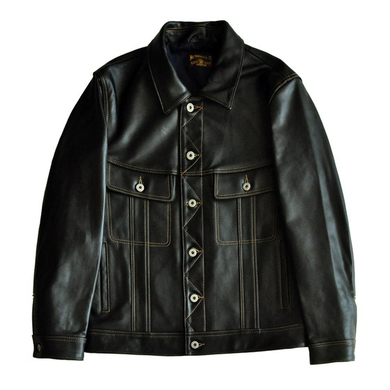 
Sauce, Storm leather jacket, men's leather jacket, jacket, black casual leather jacket